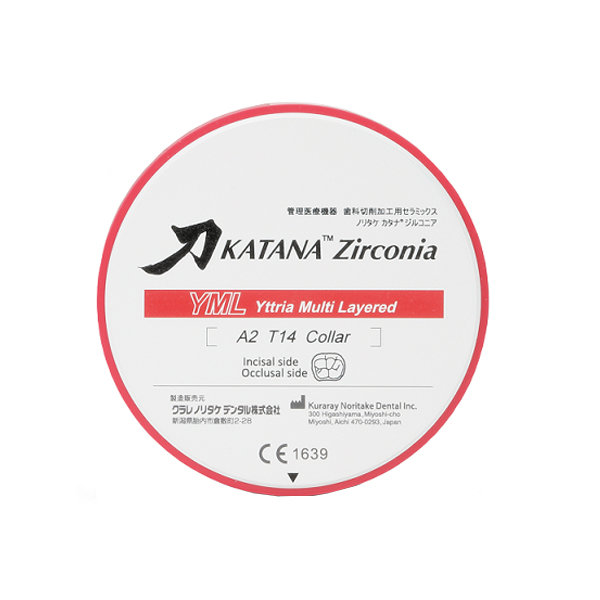 Katana Zirconia Disc YML 98 mm/18 mm